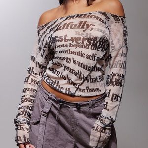 Cute abstract print top